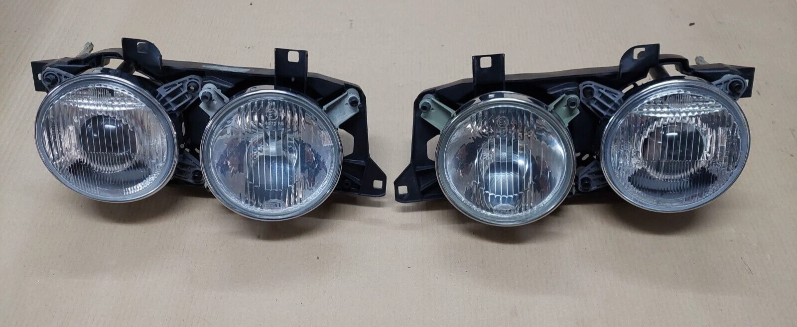 BMW E34 E32 headlights smileys HELLA OEM @ Excellent @ EURO with pigtails - Image 3