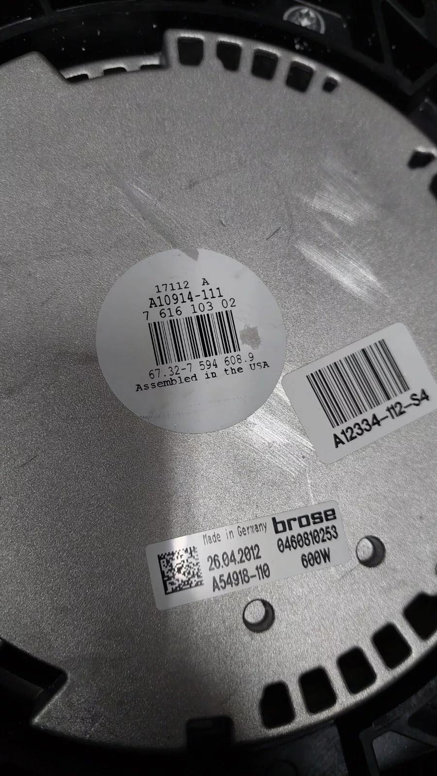 BMW X5 E70 X6 E71 fan radiator blower complete 17427616103 genuine @ NEW @ 600W - Image 5