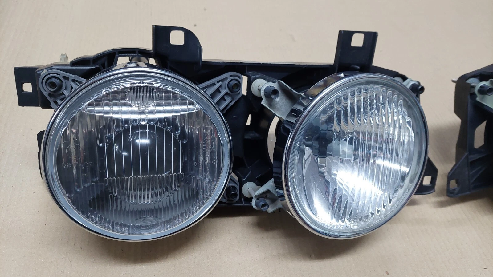 BMW E34 E32 headlights smileys HELLA OEM @ Excellent @ EURO with pigtails - Image 6