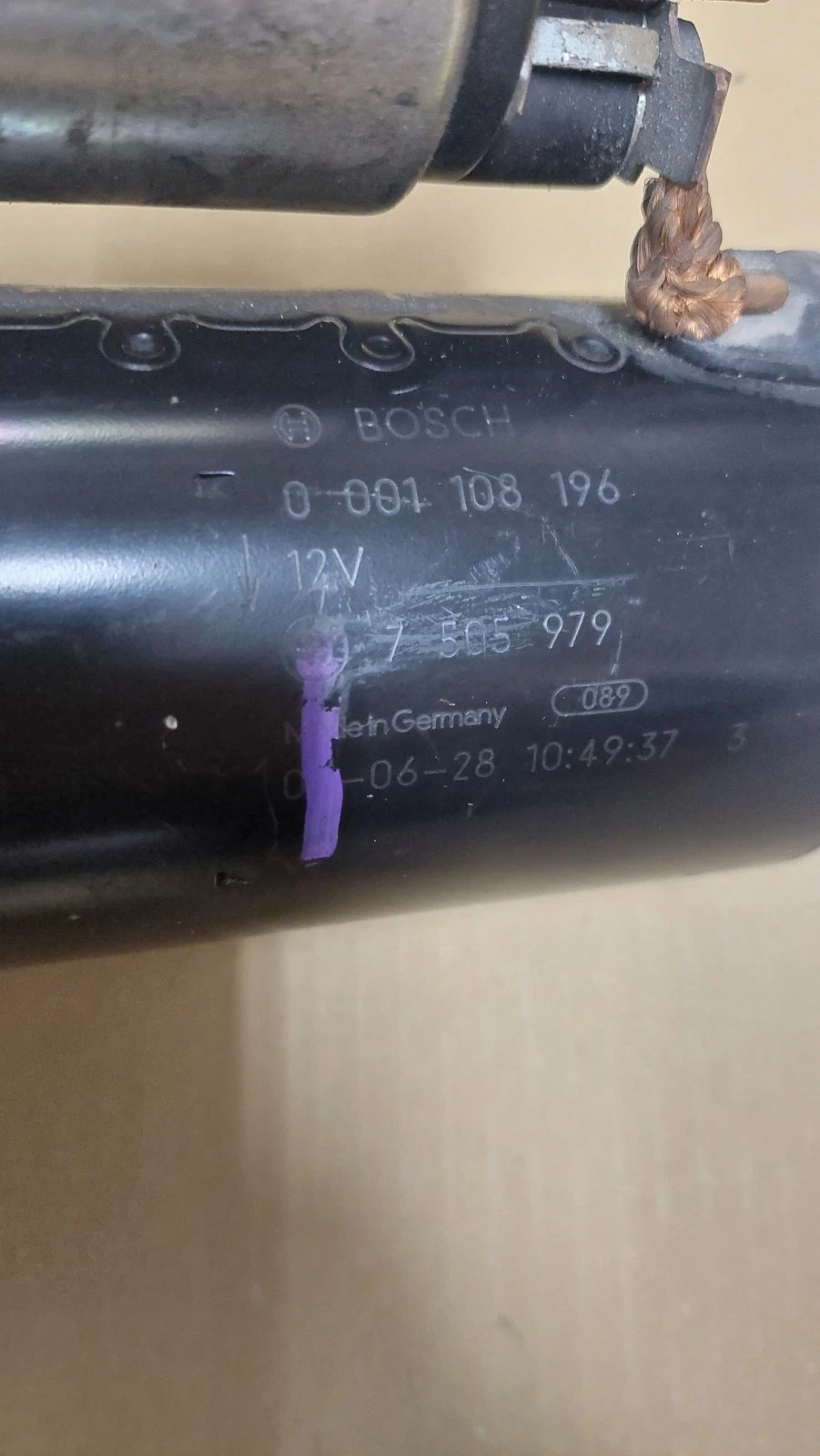 BMW E46 starter motor 12417505979 genuine @ Great - Image 3