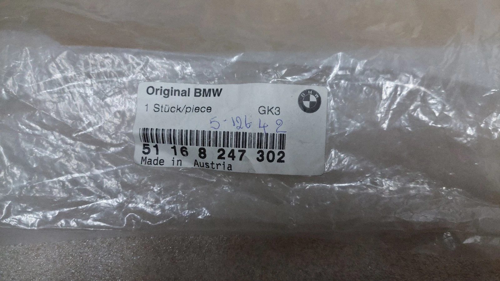 BMW E39 instrument panel of center console 51168247302 genuine @ NEW - Image 2